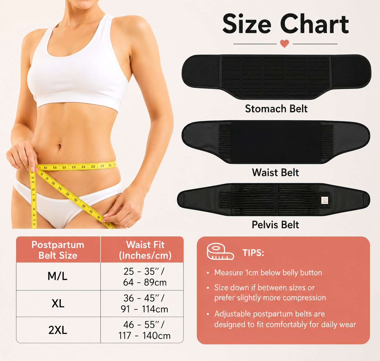 BellyEase™ Postpartum Belly Wrap — Adjustable Comfort Support for New Moms