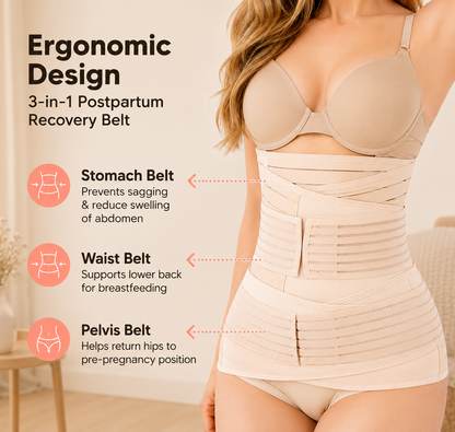 BellyEase™ Postpartum Belly Wrap — Adjustable Comfort Support for New Moms