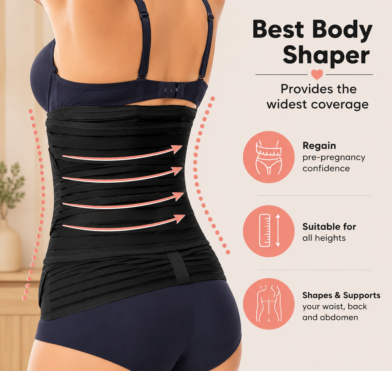 BellyEase™ Postpartum Belly Wrap — Adjustable Comfort Support for New Moms