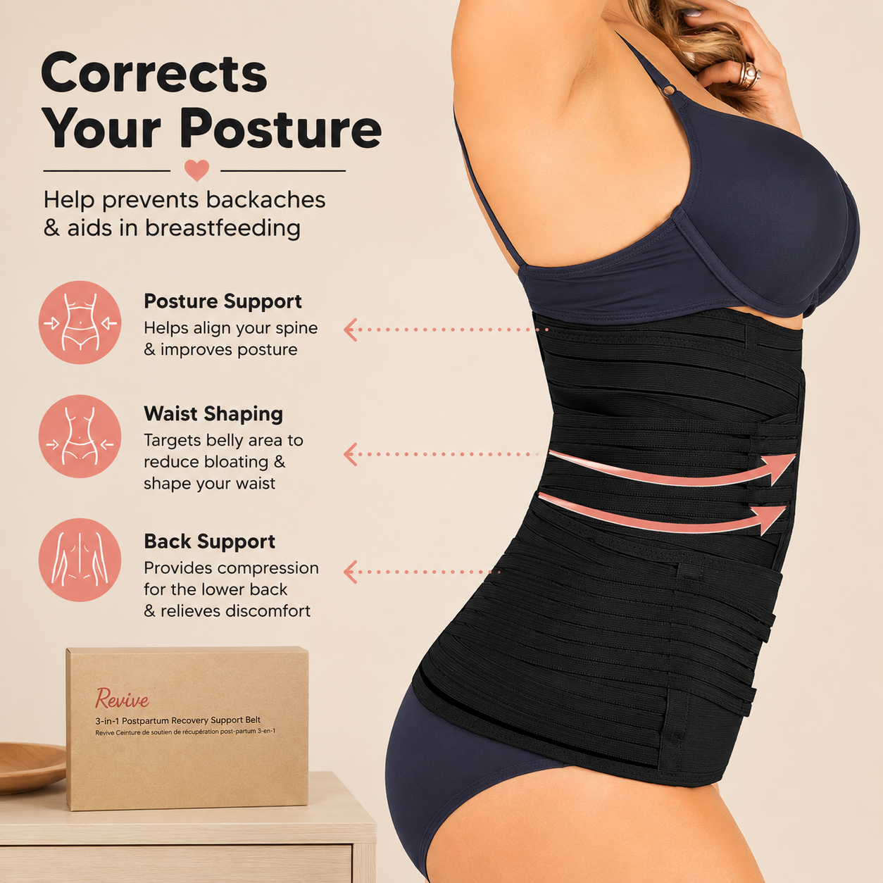 BellyEase™ Postpartum Belly Wrap — Adjustable Comfort Support for New Moms