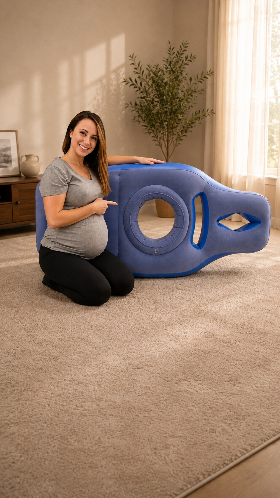 BellyEase™ O-Shape Full Body Pregnancy Pillow — 170cm Maternity Support Pillow