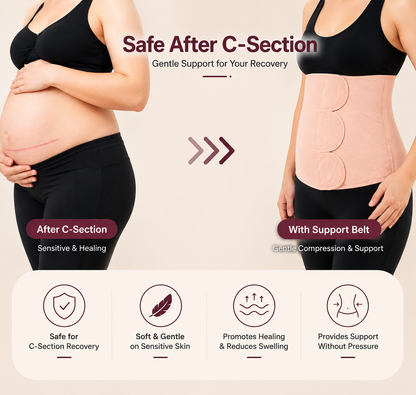 BellyEase™ ErgoWrap — 360° Adjustable Comfort Belt for New Moms
