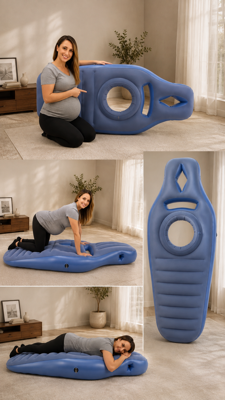 BellyEase™ O-Shape Full Body Pregnancy Pillow — 170cm Maternity Support Pillow