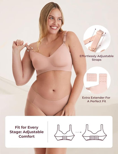BellyEase™ Nursing Bra — Wire-Free Comfort for Breastfeeding Moms