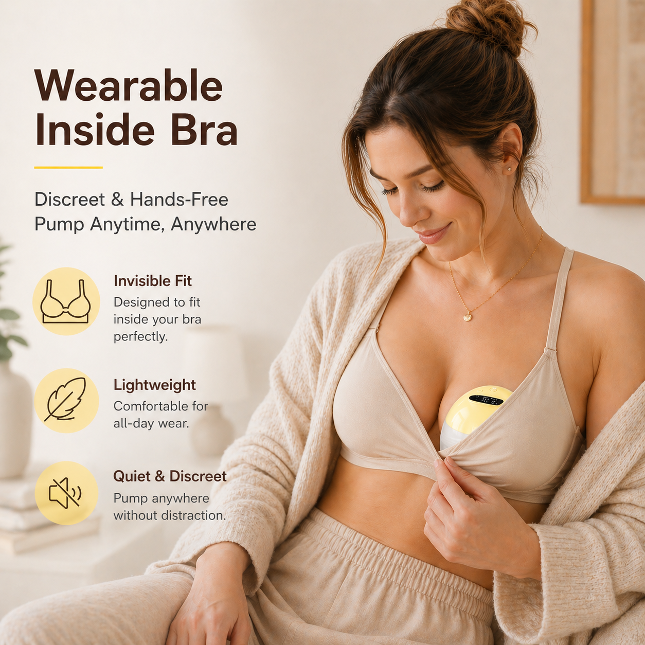 Belly Ease™ S21 Yellow GentleFlow Breast Pump