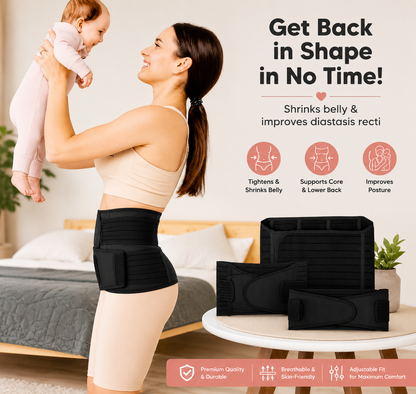BellyEase™ Postpartum Belly Wrap — Adjustable Comfort Support for New Moms