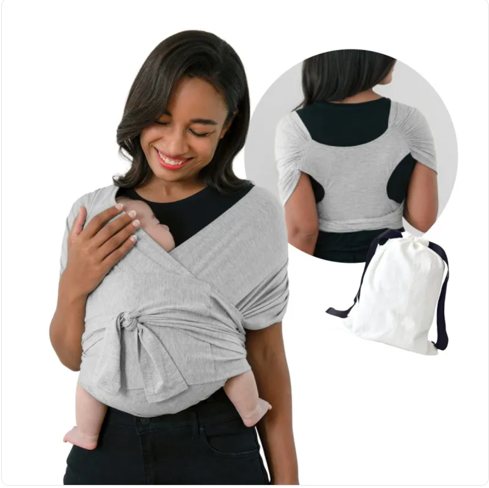 BellyEase™ SnuggleWrap Baby Carrier — Hands-Free Cotton Wrap for Newborns & Toddlers