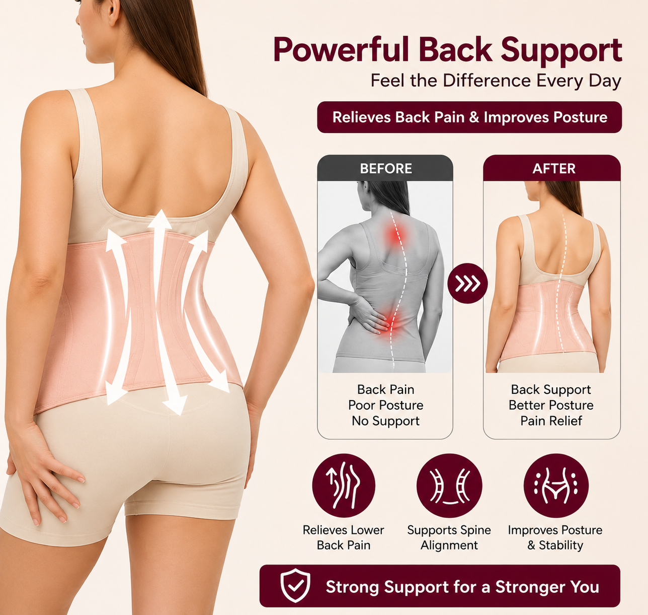 BellyEase™ ErgoWrap — 360° Adjustable Comfort Belt for New Moms