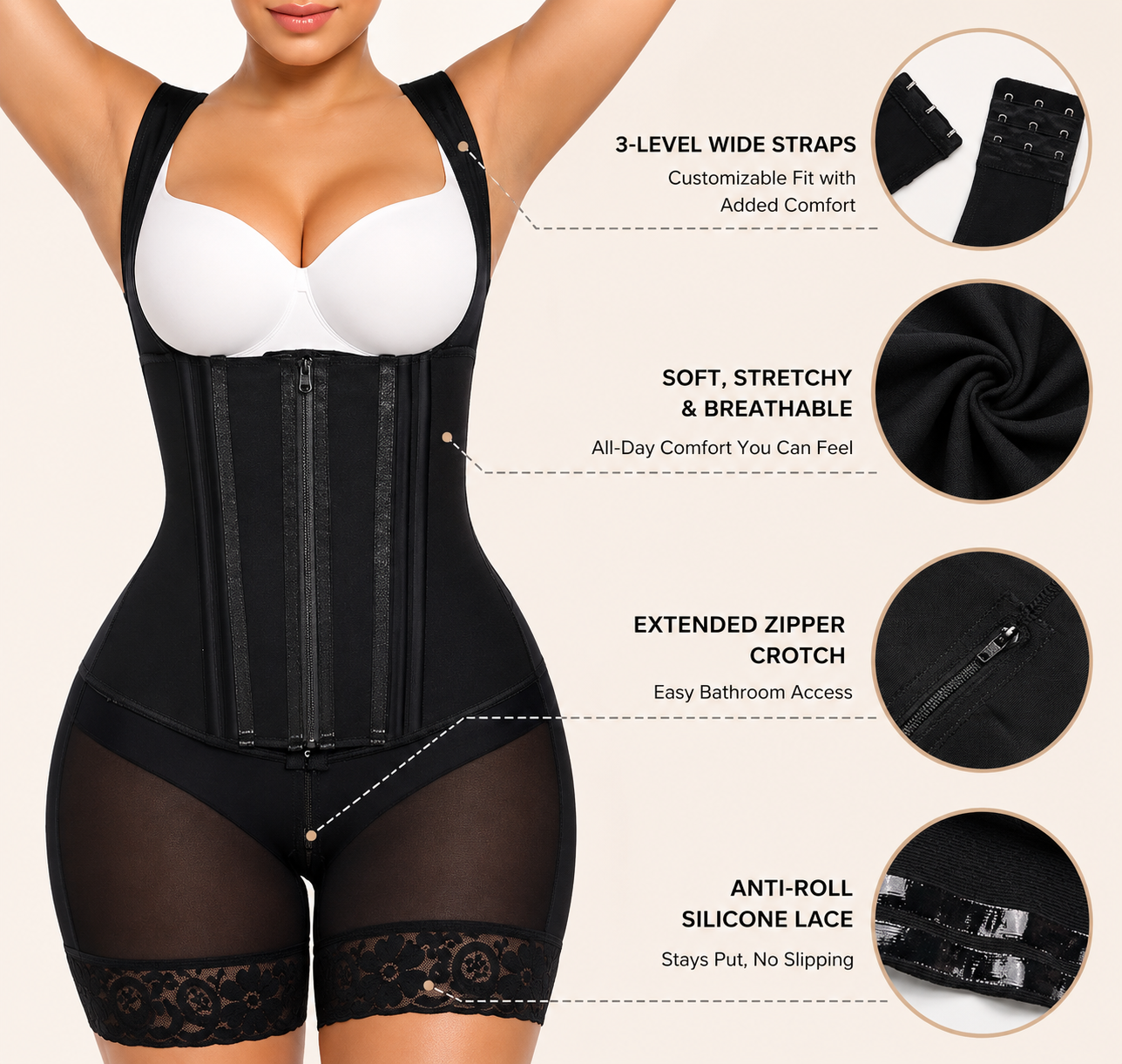 BellyEase™ SculptFit Postpartum Support Suit | Full-Body Recovery for New Moms