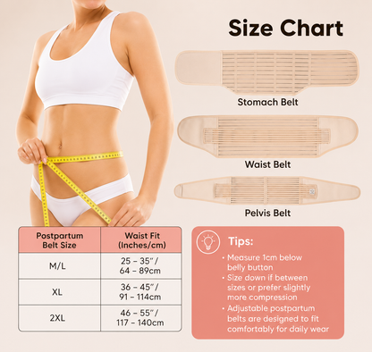 BellyEase™ Postpartum Belly Wrap — Adjustable Comfort Support for New Moms