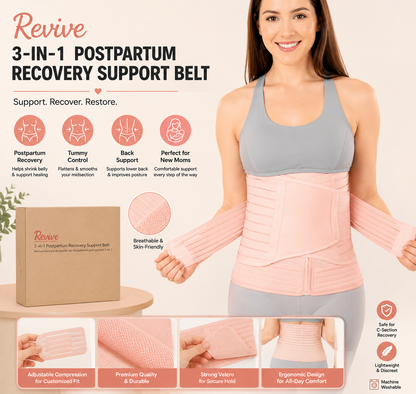 BellyEase™ Postpartum Belly Wrap — Adjustable Comfort Support for New Moms