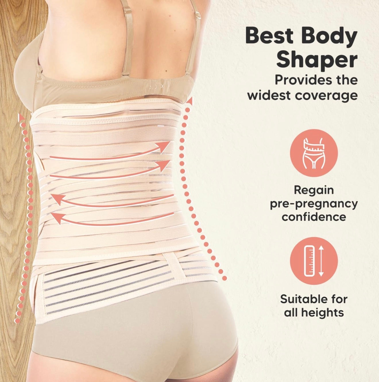 BellyEase™ Postpartum Belly Wrap | #1 C-Section Recovery Belt | Doctor Recommended for New Moms