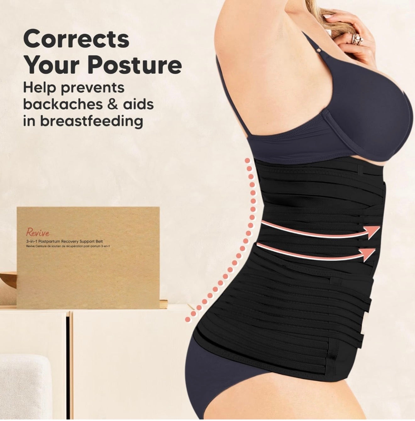 BellyEase™ Postpartum Belly Wrap | #1 C-Section Recovery Belt | Doctor Recommended for New Moms