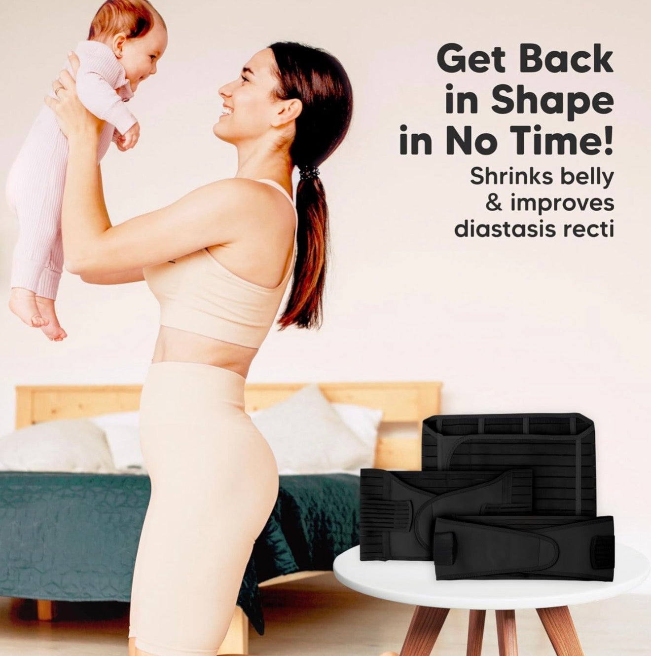 BellyEase™ Postpartum Belly Wrap | #1 C-Section Recovery Belt | Doctor Recommended for New Moms