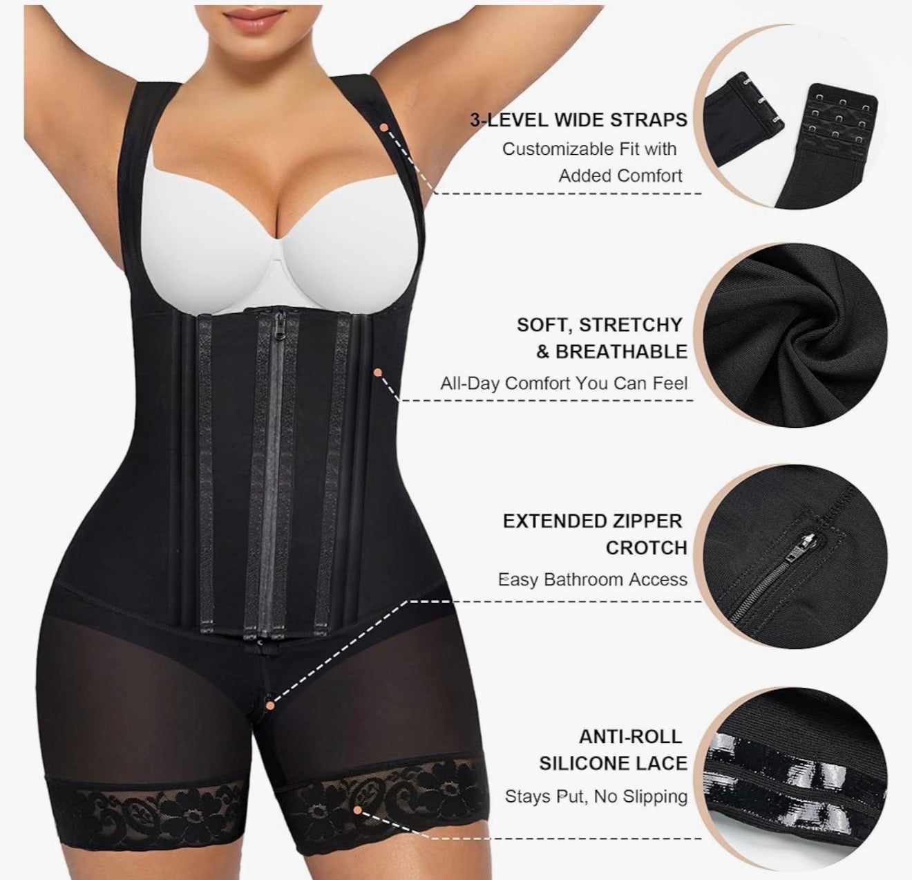 BellyEase™ SculptFit Postpartum Support Suit | Full-Body Recovery for New Moms