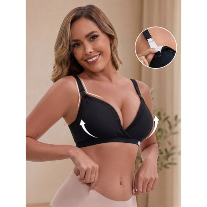BellyEase™ Cotton Wireless Nursing Bra