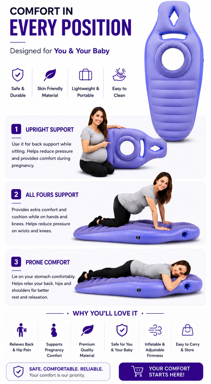 BellyEase™ O-Shape Full Body Pregnancy Pillow — 170cm Maternity Support Pillow