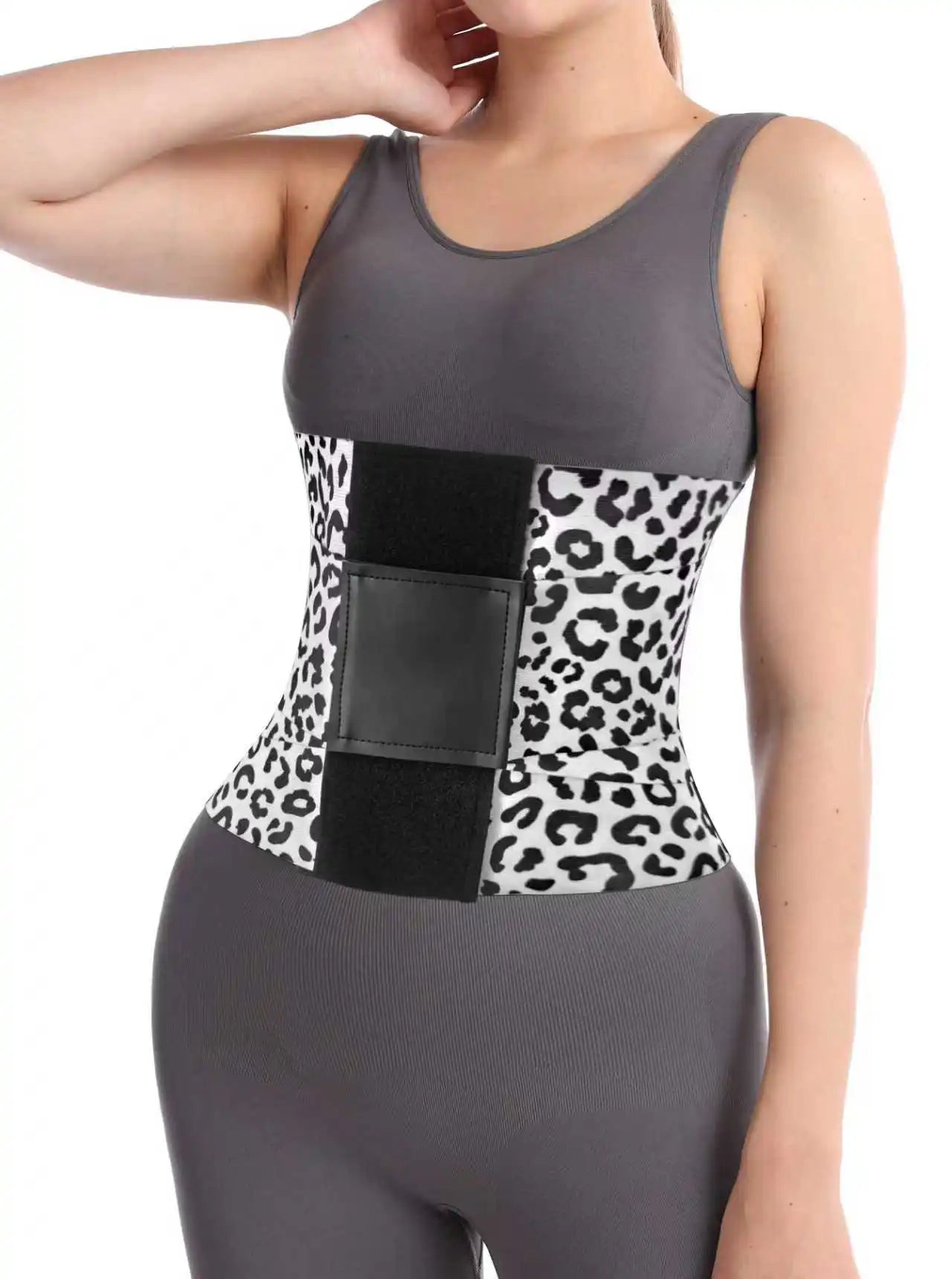 BellyEase Leopard Waist Support Belt — gentle everyday waist support