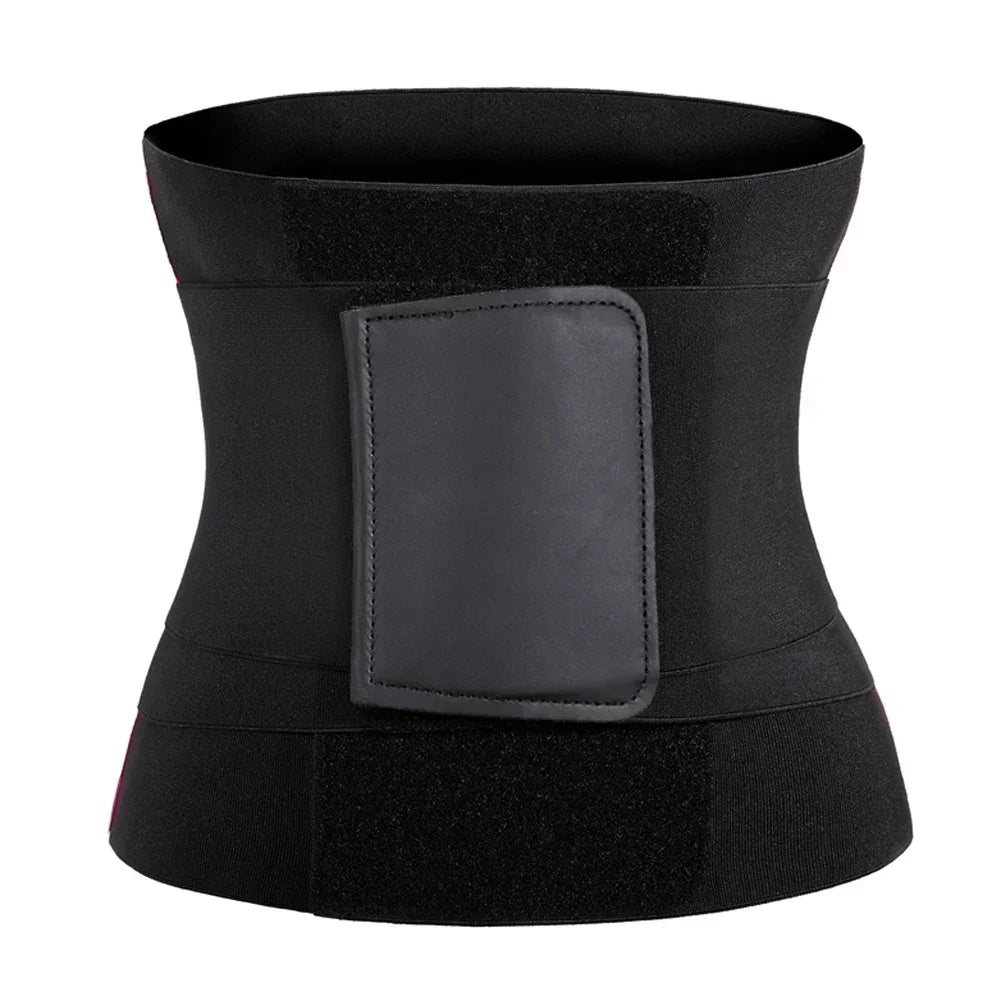 BellyEase Leopard Waist Support Belt — designed to sit flat and smooth under clothing